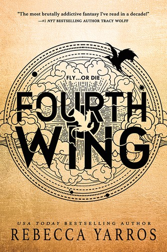 Book cover of THE FOURTH WING by Rebecca Yarros