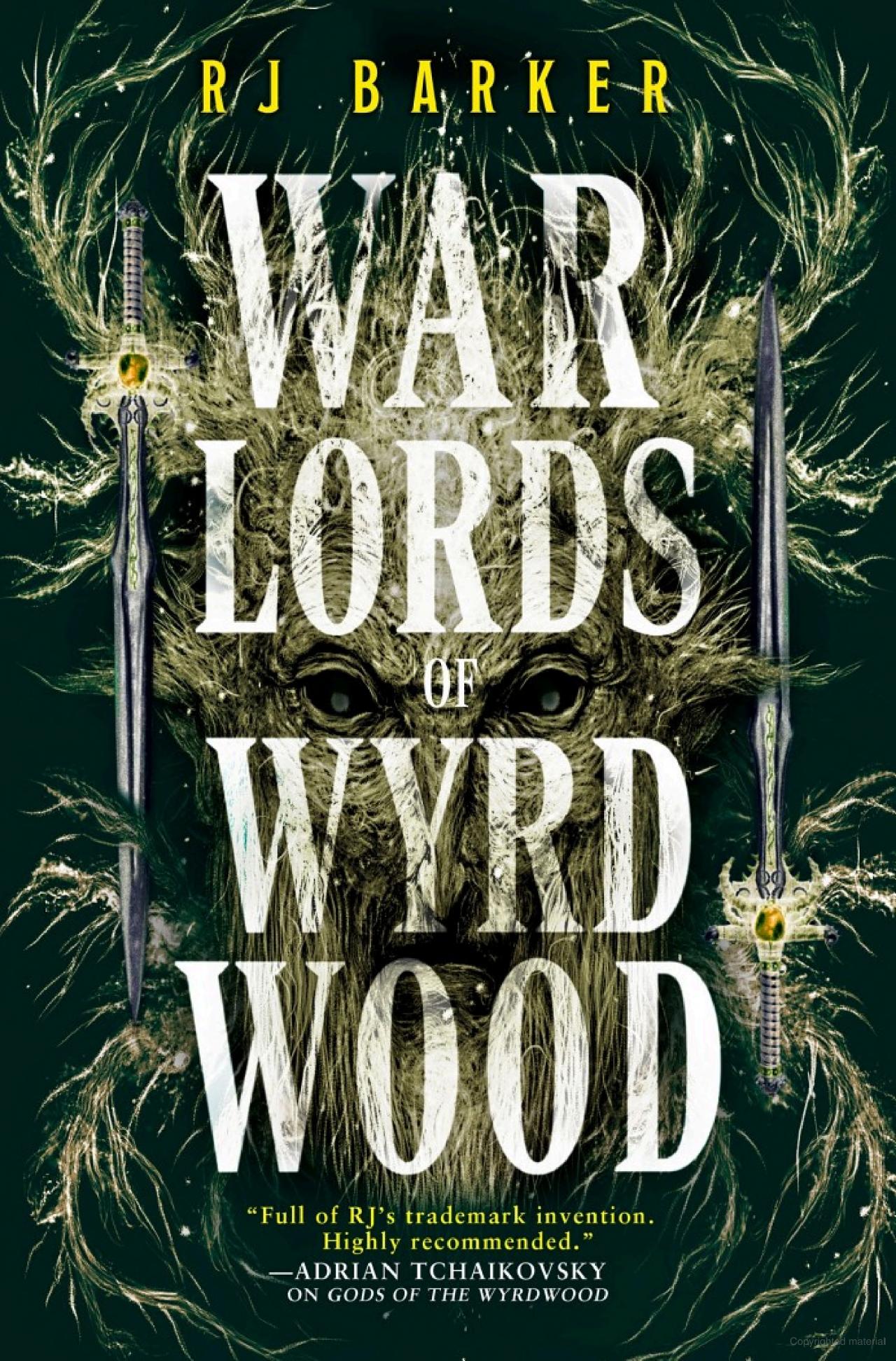 Book cover of WARLORDS OF WYRDWOOD by RJ Barker